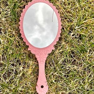 brand new super cute baby pink mirror
